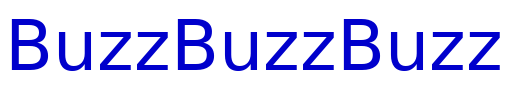 BuzzBuzzBuzz font